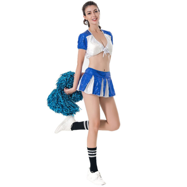 Adult sequined  cheerleading costumes cheerleading stage performance clothes female cheerleading uniforms - Image 3