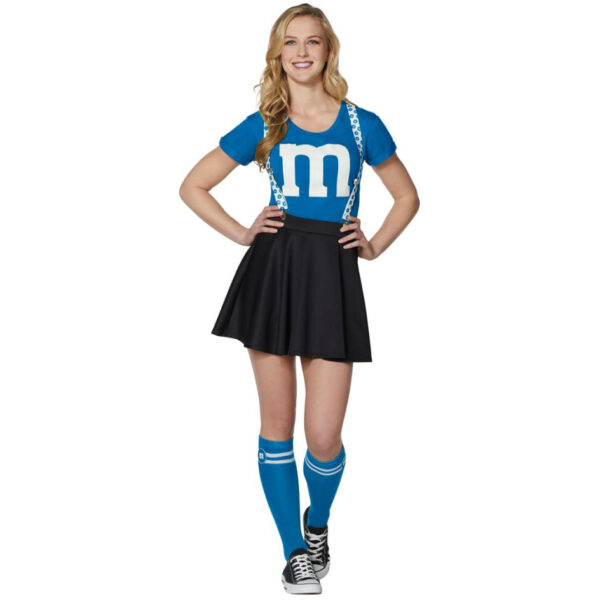 Blue adult clothing football uniform cheerleading uniform dress sports clothing suit