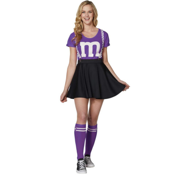 Purple adult clothing football uniform cheerleading uniform dress sports clothing suit