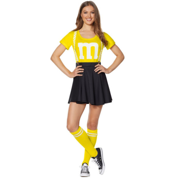 Yellow adult clothing football uniform cheerleading uniform dress sports clothing suit