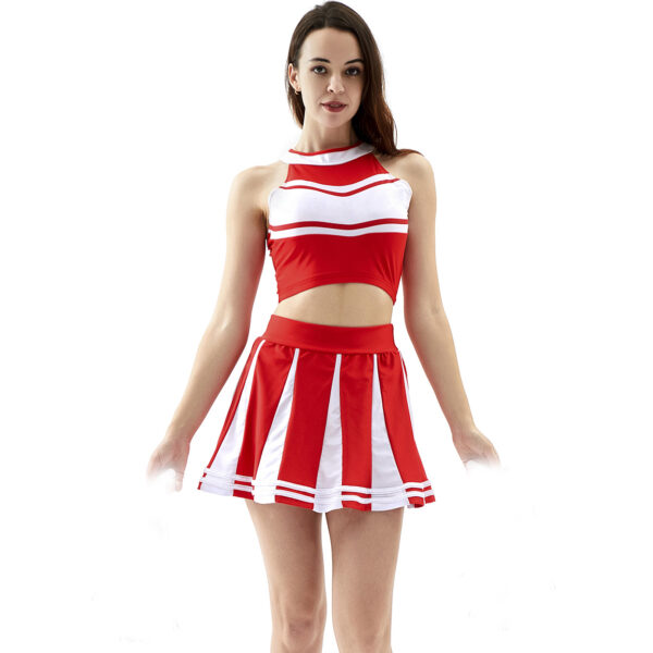 Wordless sexy baby cheerleading costume pleated skirt ,cheerleading costume performance costume performance costume - Image 4