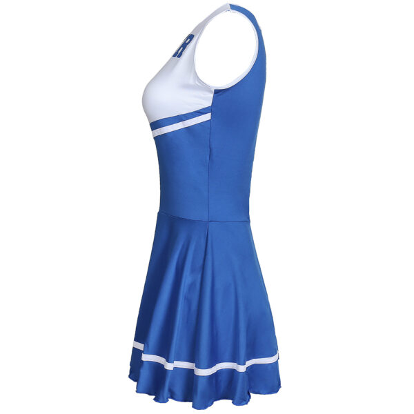 Women's Blue Cheerleading Uniform Game Role Play Cheerleading Costume - Image 2