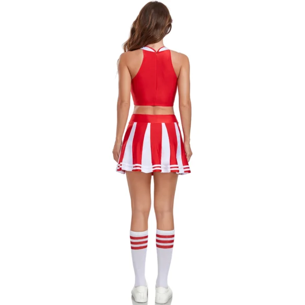 Crimson Bliss Cheerleading Attire - Image 2